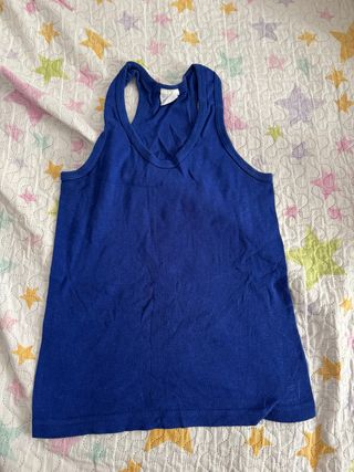Camiseta de tirantes azul