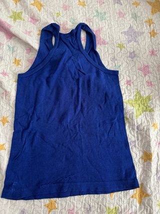 Camiseta de tirantes azul