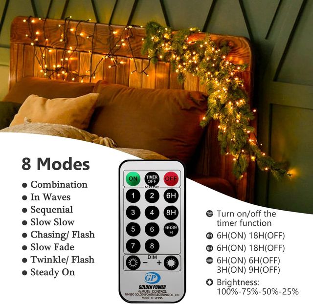 NOVITÀ - Luci LED natalizie 20M 200 lampadine Mando