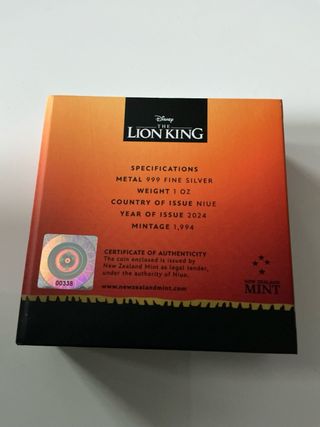 Onza Aniversario Rey León Disney Scar