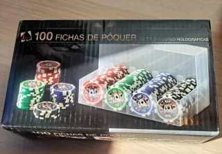 100 Fichas de Póker 11,5g Holográficas