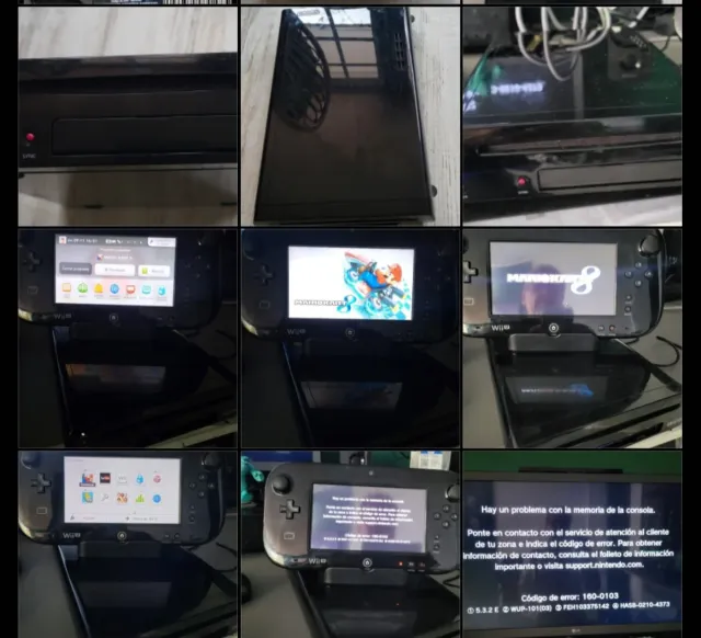 Nintendo Wii U 32GB Negra con error