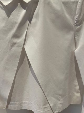 Camisa Zara Popelín Blanca Talla S