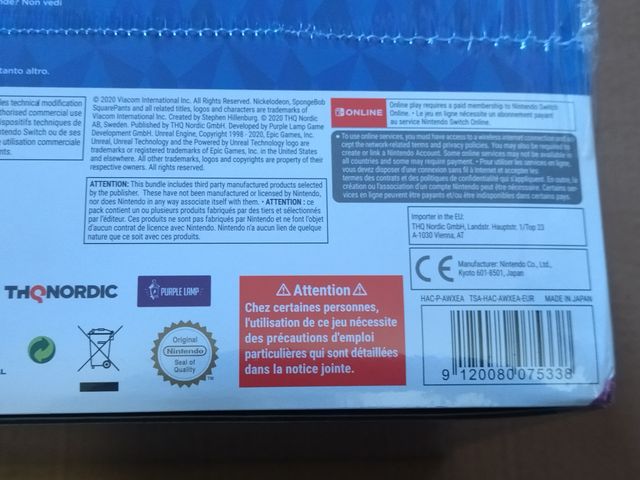 Bob Esponja Batalla por fondo bikini Shiny Switch