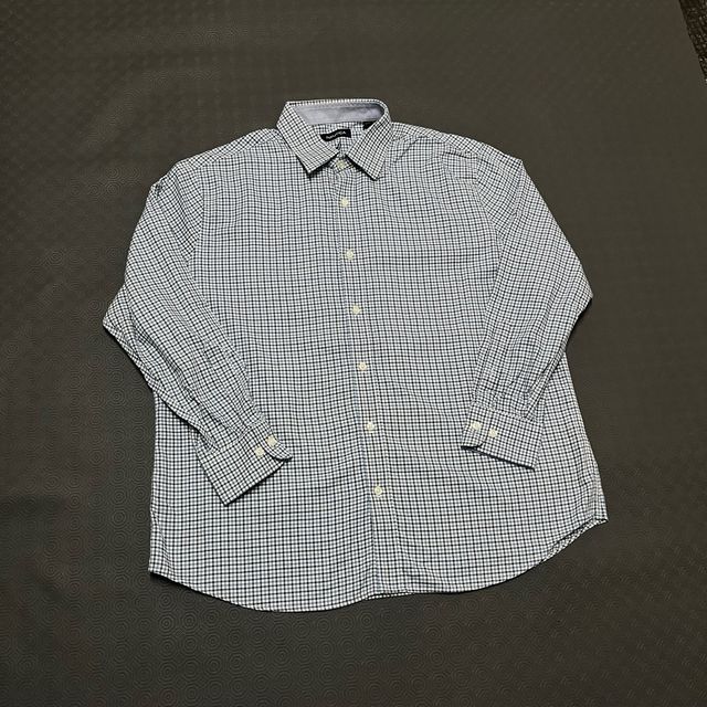 Camisa Nautica XL Azul e Branca 100% Algodão