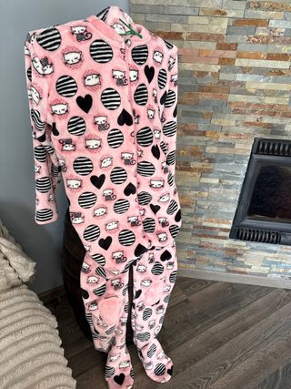 Pijama Entero Mujer Gatos y Círculos
