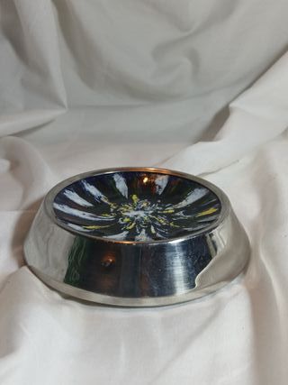 Cenicero esmaltado estrella/flor