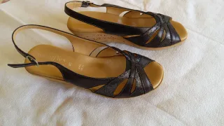 Sandali con zeppa n. 40 , nuovi, Naturflex