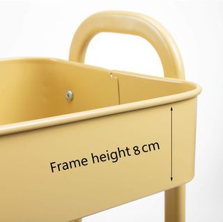 Carrito Auxiliar Metálico 3 Niveles con Ruedas