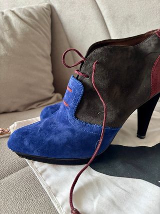 Botines Paul Smith Ante Azul/Marrón