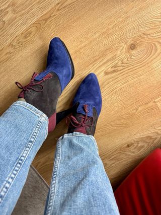 Botines Paul Smith Ante Azul/Marrón