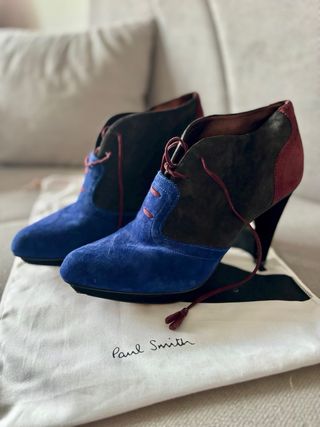 Botines Paul Smith Ante Azul/Marrón
