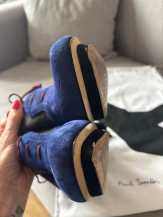 Botines Paul Smith Ante Azul/Marrón