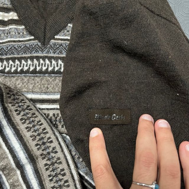 Sweater Sweatshirt  Vintage Monte Carlo Lã Retro