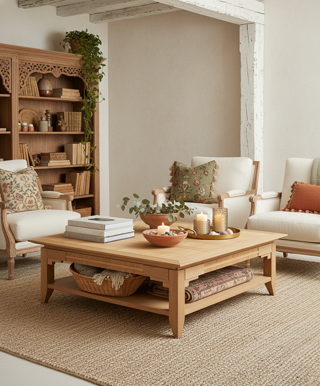 Mesa de centro grande Eloise madera