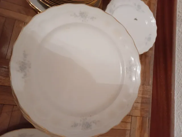 Vajilla Bidasoa Porcelana y Oro