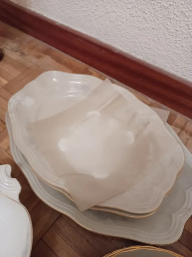 Vajilla Bidasoa Porcelana y Oro