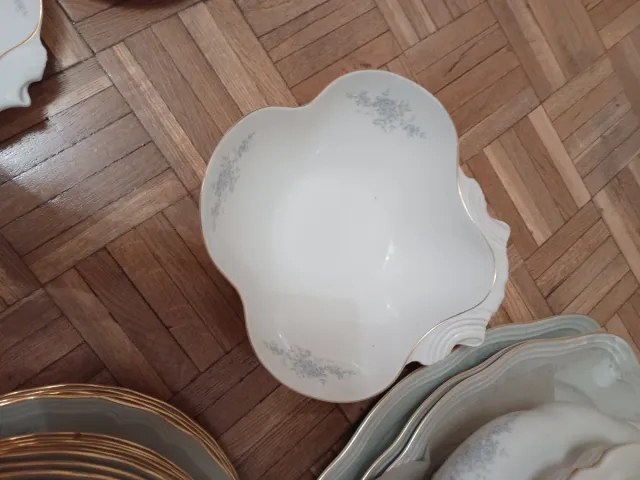 Vajilla Bidasoa Porcelana y Oro