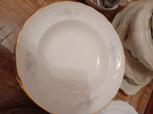 Vajilla Bidasoa Porcelana y Oro