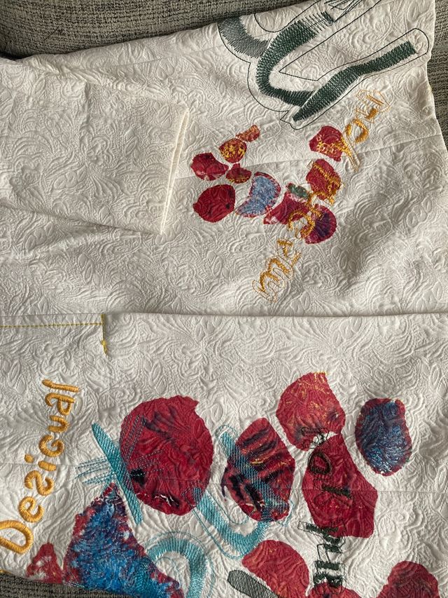 Abrigo blanco de desigual