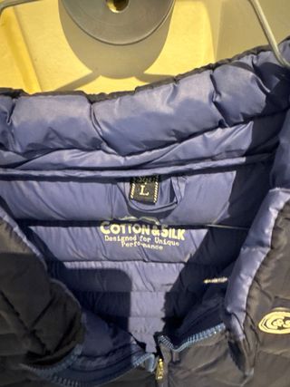 Gilet Cotton & Silk blu uomo