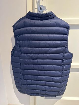 Gilet Cotton & Silk blu uomo