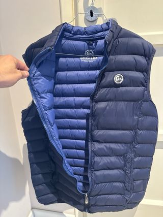 Gilet Cotton & Silk blu uomo
