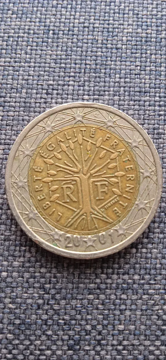 Moneda 2 Euros Francia 2001