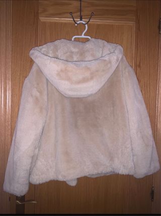 Abrigo de pelo beige