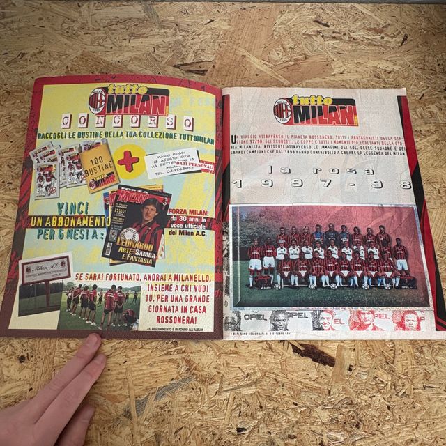 Album Figurine Panini Tutto Milan Completo