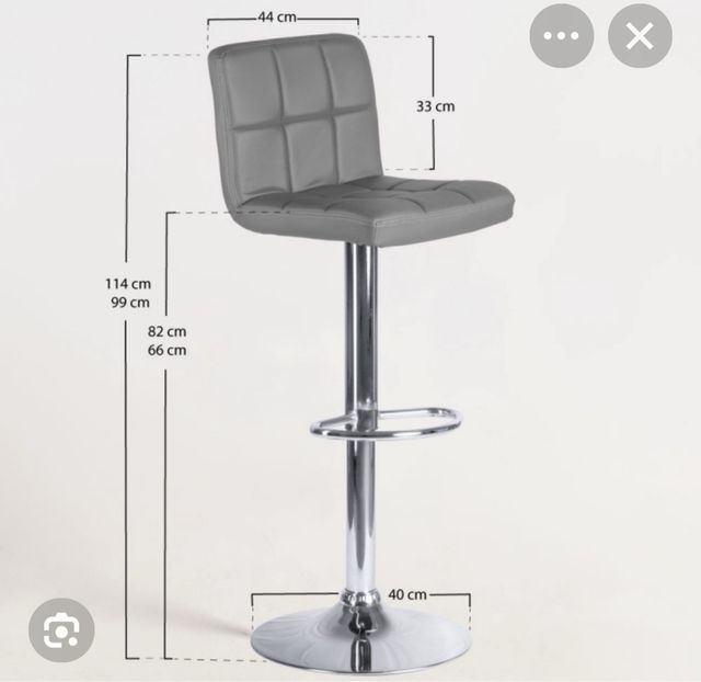 Sgabelli da cucina grigi (2 unità)