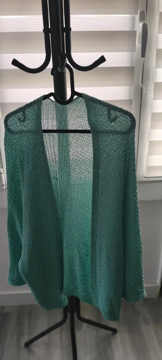 Chaqueta punto verde/teal talla única