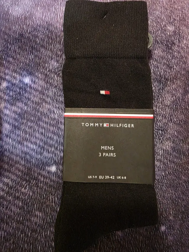 Calcetines Tommy Hilfiger Hombre Negros 3 Pares
