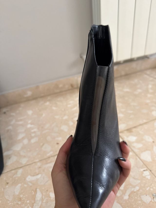 Botines Aldo Negros Tacón Alto