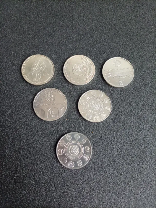 10€ Moedas Prata Portugal (18€/u)