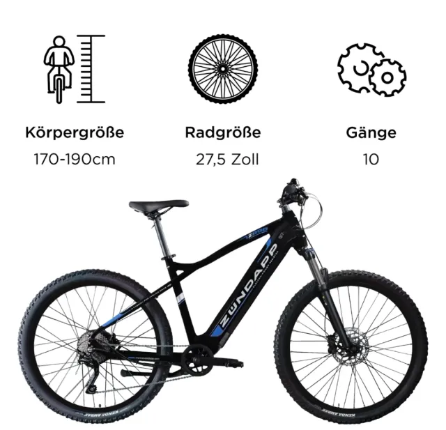 Bicicleta Eléctrica Zundapp 27.5