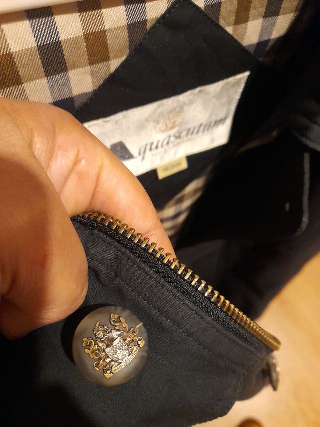 Abrigo Aquascutum Negro Talla M