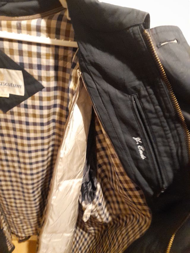Abrigo Aquascutum Negro Talla M
