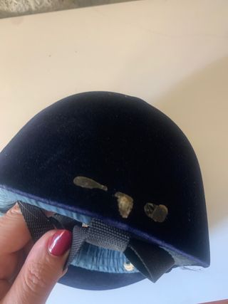 Cappello equitazione blu