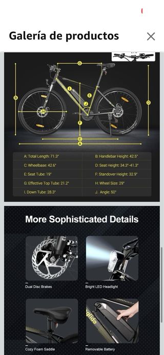 Bicicleta Eléctrica Eleglide MTB-1 Plus