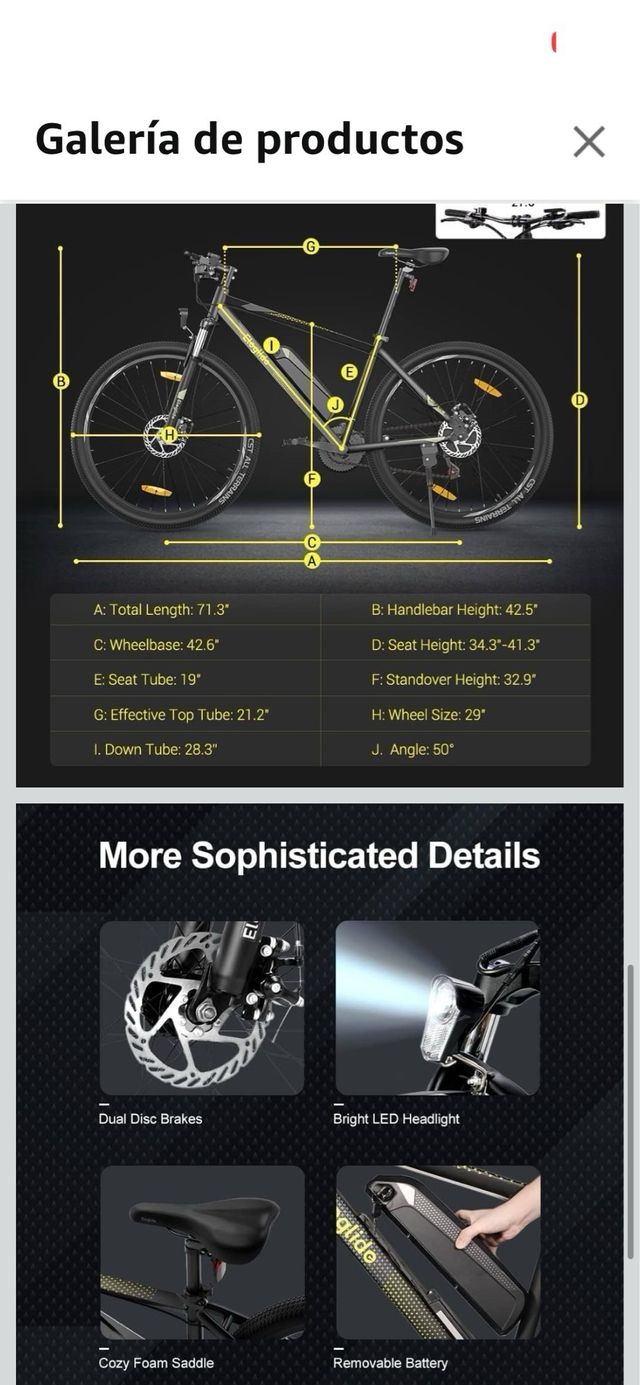 Bicicleta Eléctrica Eleglide MTB-1 Plus