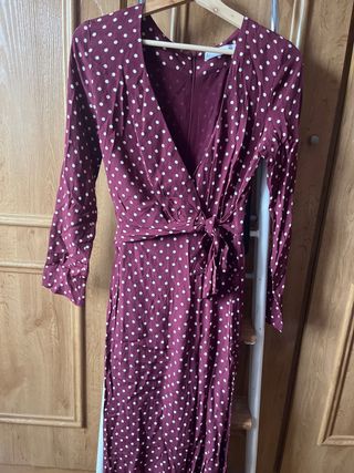 Mono largo estampado lunares