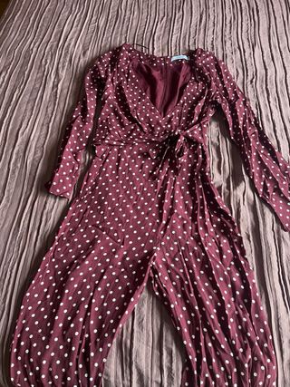 Mono largo estampado lunares