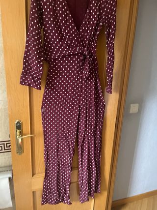 Mono largo estampado lunares