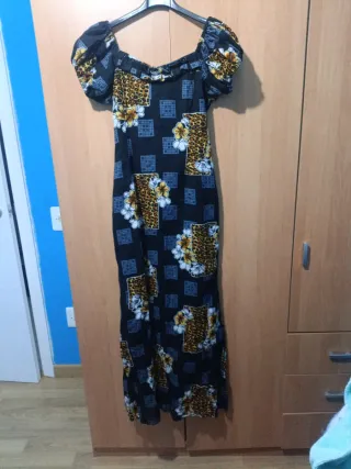 Vestido largo estampado