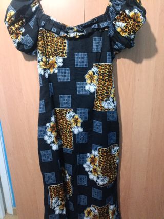 Vestido largo estampado