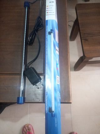 Tubo LED Azul con Adaptador