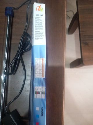 Tubo LED Azul con Adaptador