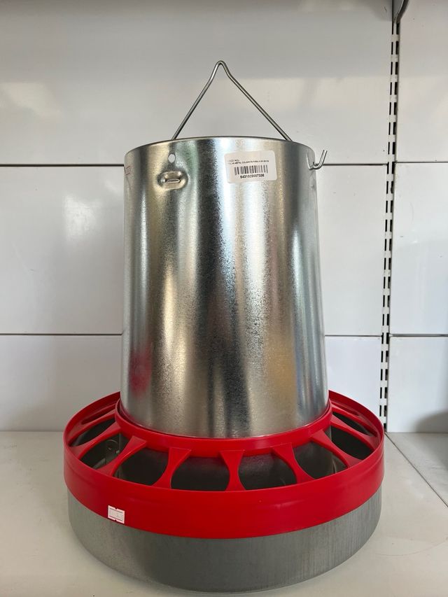 Tolva para gallinas y aves de corral de 20 kilos