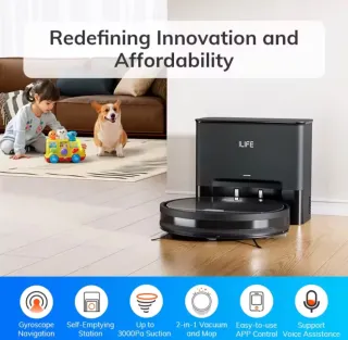 Robot Aspirador ILIFE con Base de Carga automática
